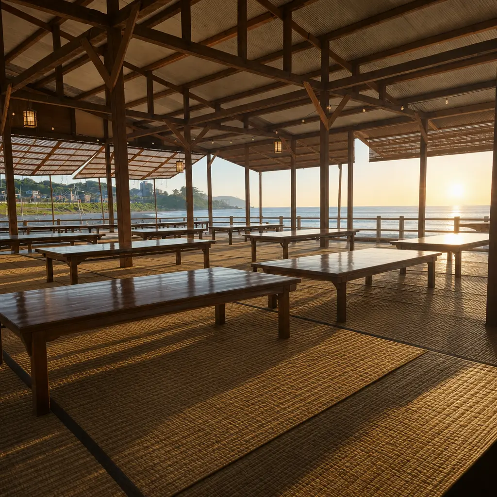 朝の光が差し込む、ゆったりくつろげる座敷席